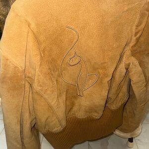 Vintage Baby Phat Cream and Tan Fur Jacket